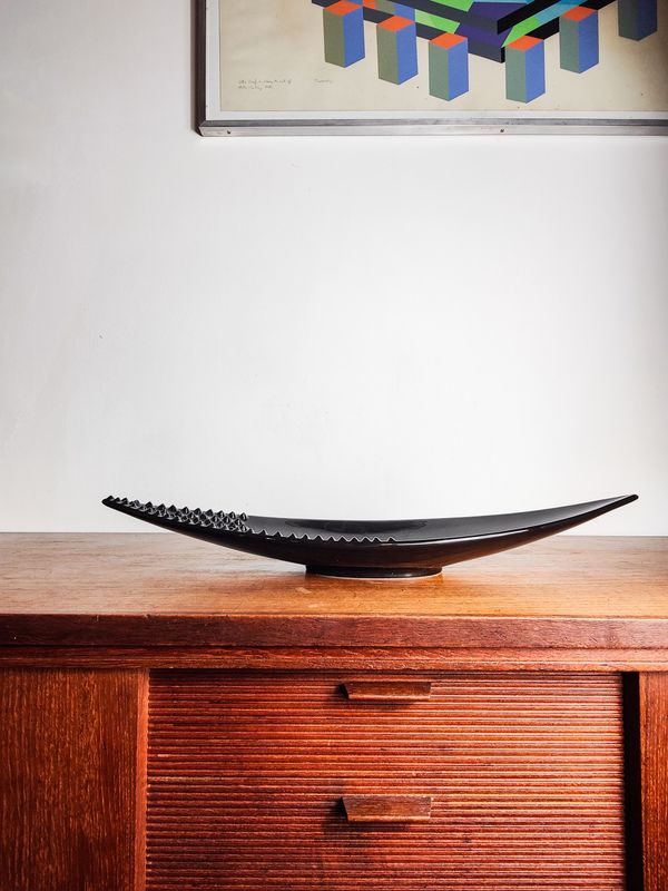 Contemporary Ceramic Decorative Conical Bowl