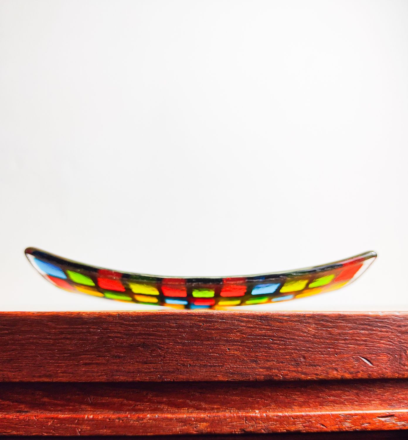 Vibrant Fused Glass Dish