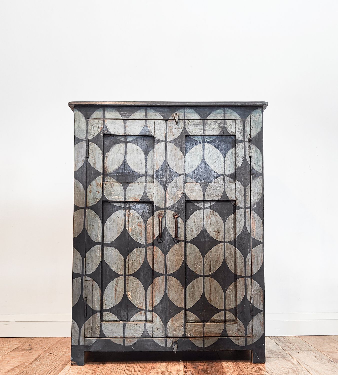 Late 19th Indian Elm Larder Cupboard