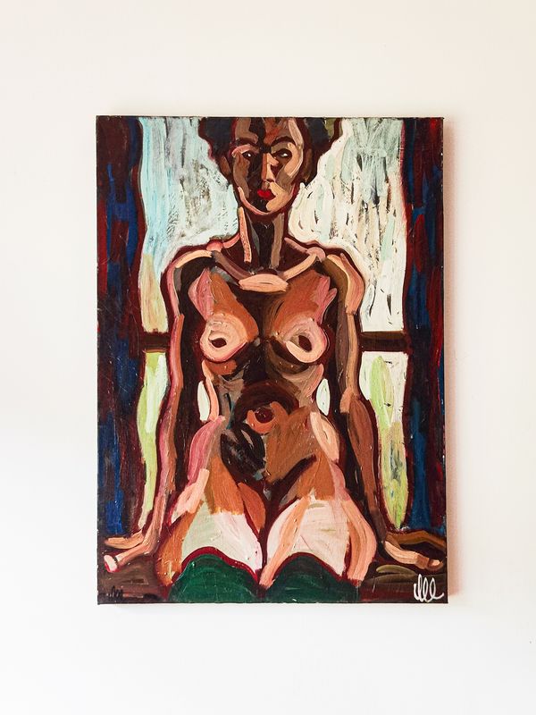 Oil on Canvas Titled 'Sonya' by David Lee