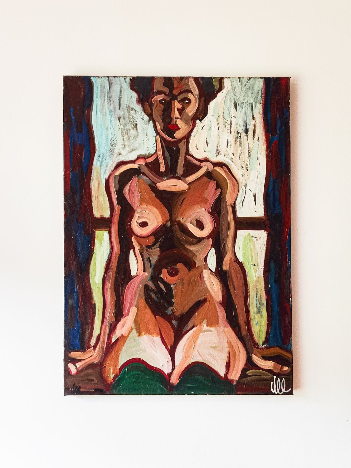 Oil on Canvas Titled 'Sonya' by David Lee