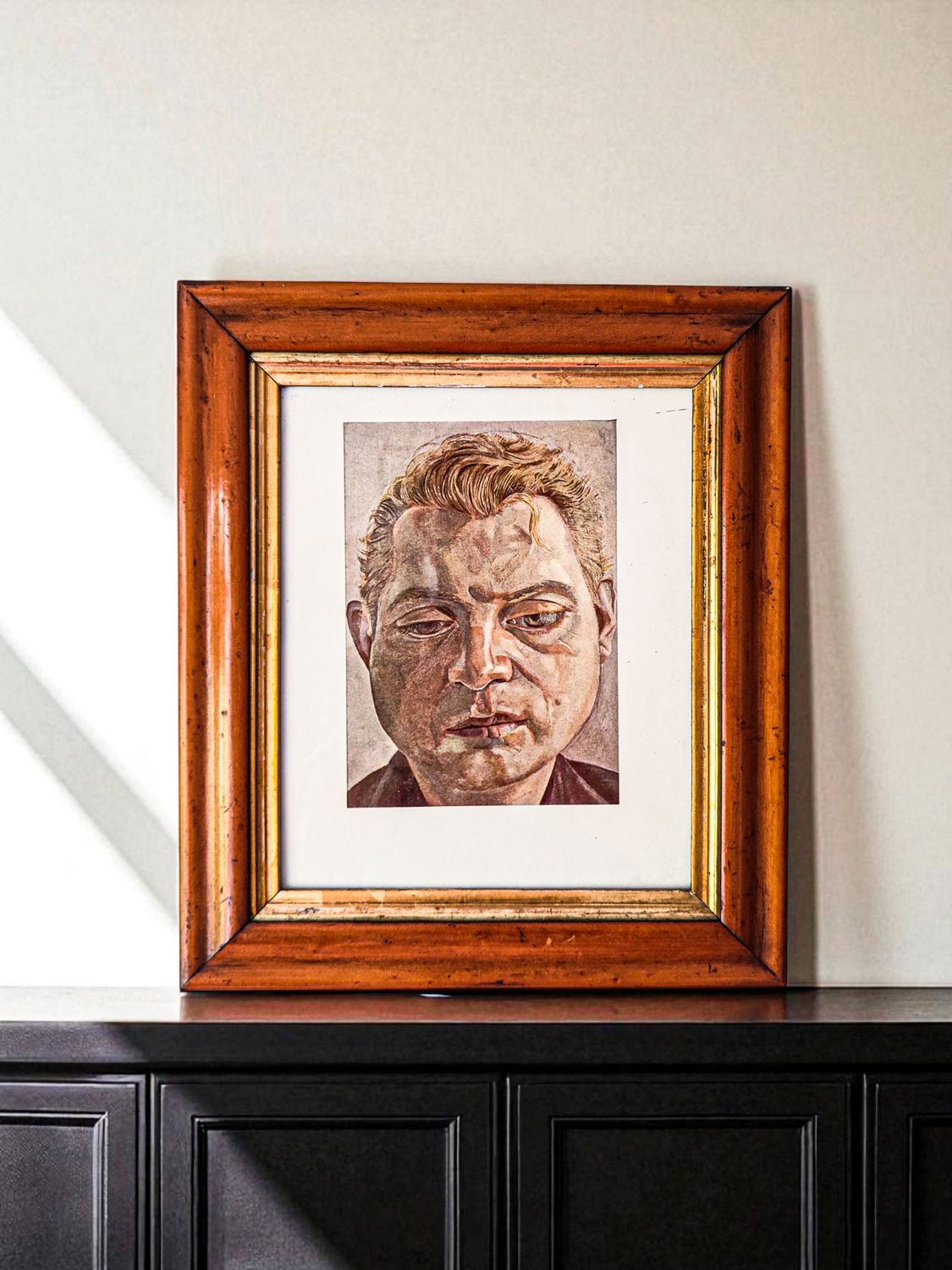 Francis Bacon Oil on Copper Print by Lucian Frued 1952