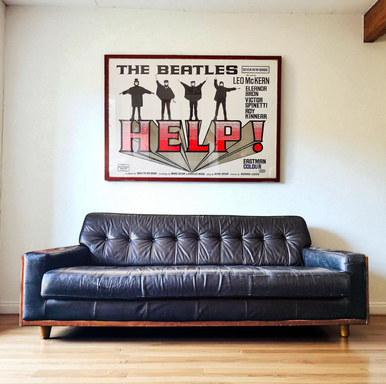 The Beatles Help! (1965) UK Framed Quad Poster