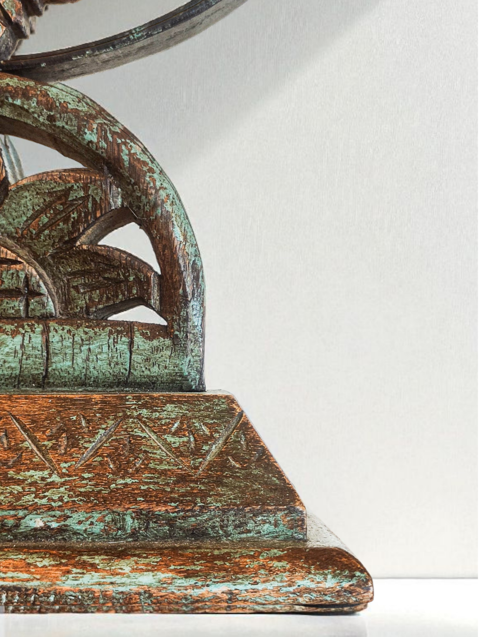 Ornate Indian Carved Vanity Mirror