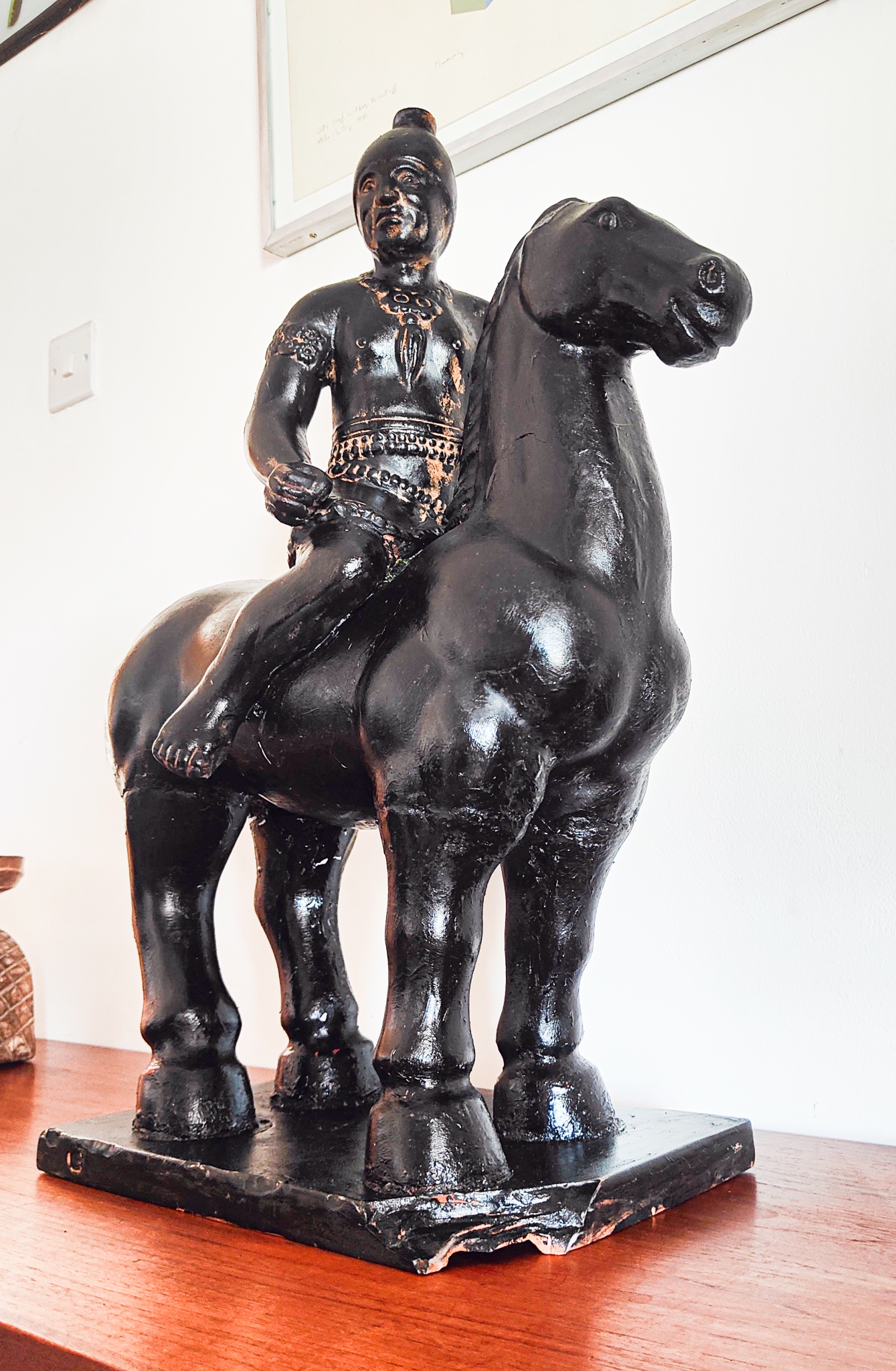 Early 20th Century Terracotta Warrior On HorseBack