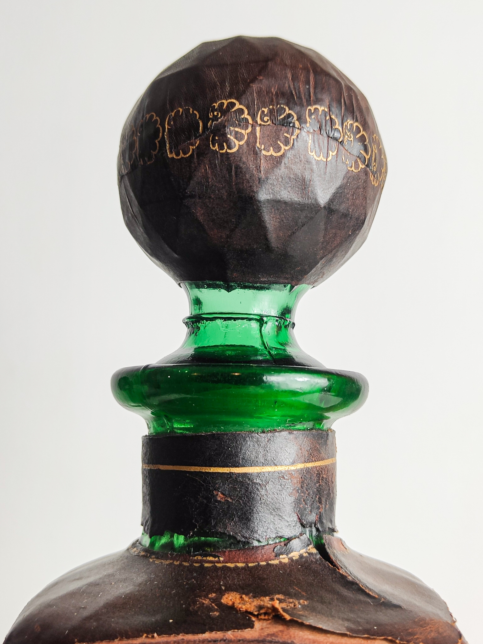 Italian Leather Decanter
