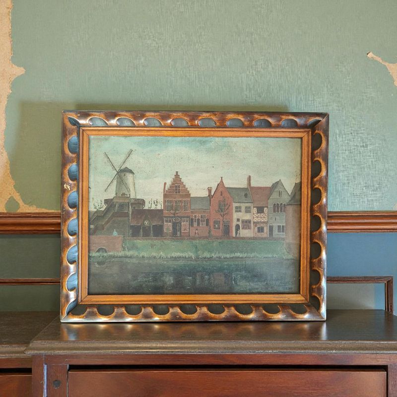 Antique Dutch Oil on Canvas