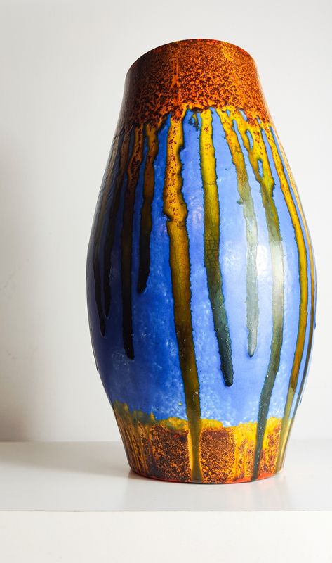 Parrott & Company Drip Glaze Vase c1935