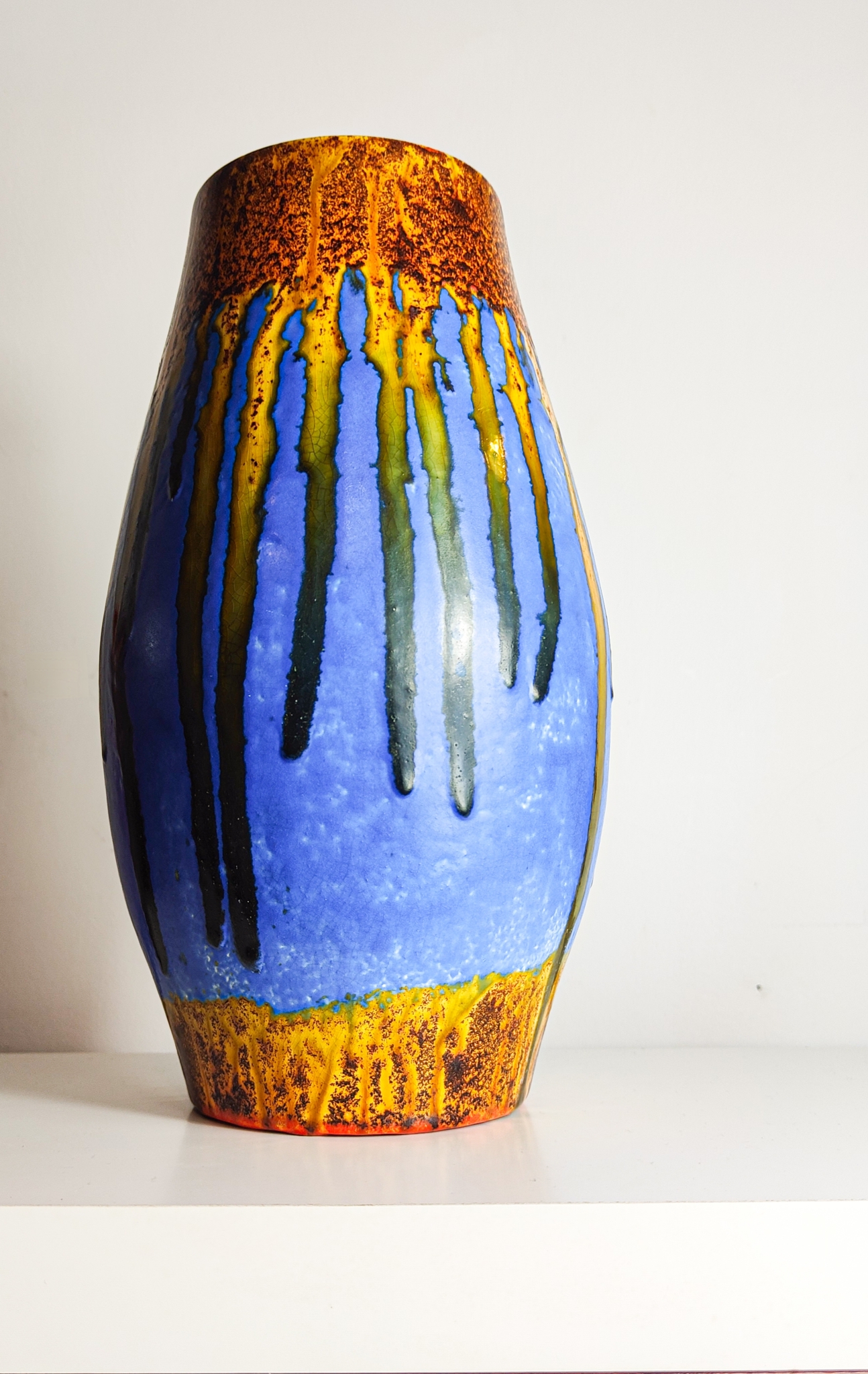 Parrott & Company Drip Glaze Vase c1935