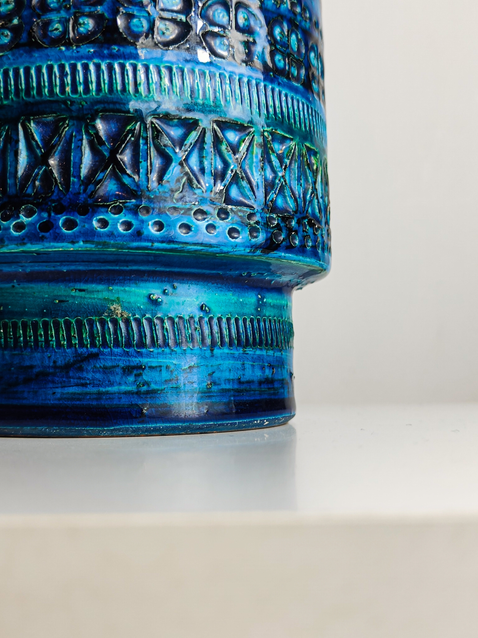 Aldo Londi for Bitossi Rimini Blu Vaso Cilindrico