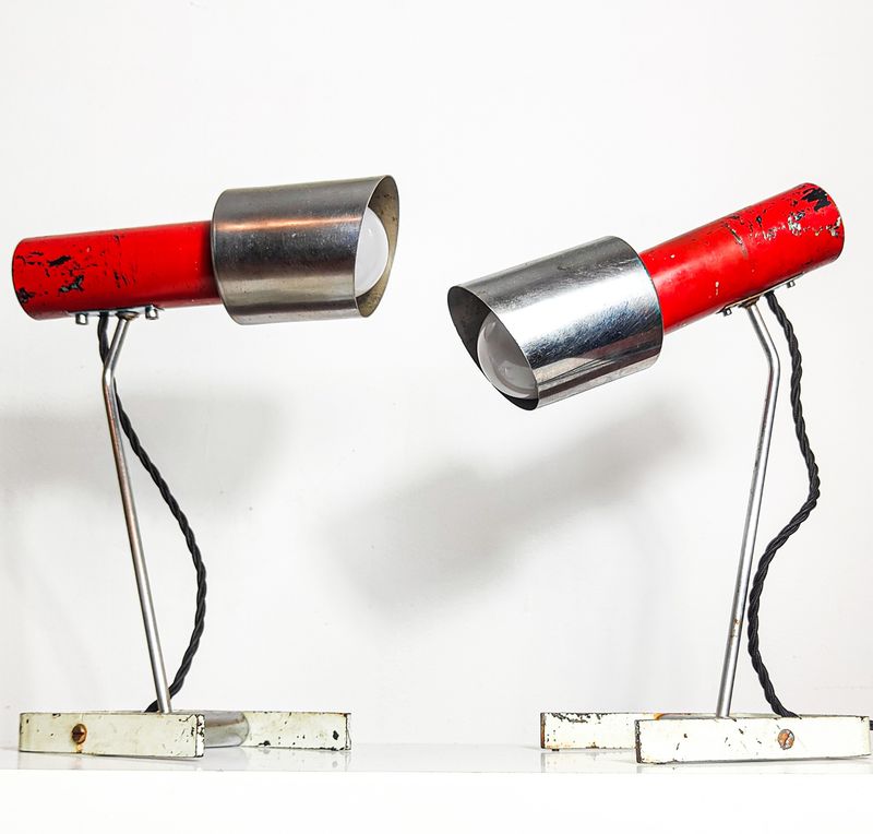 Pair of Kovona N55 Josef Hurka Desk Lamps Pair of Kovona N55 Josef Hurka Desk Lamps