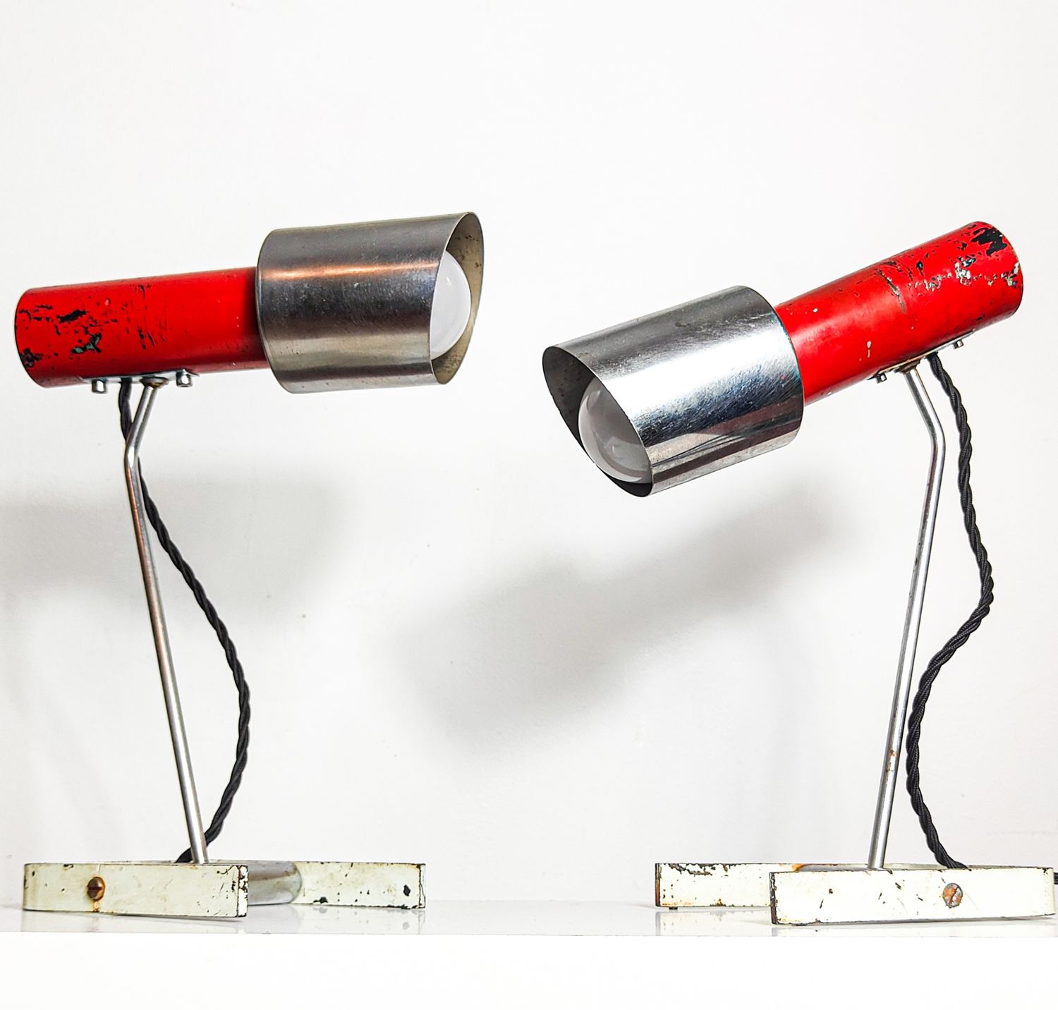 Pair of Kovona N55 Josef Hurka Desk Lamps Pair of Kovona N55 Josef Hurka Desk Lamps