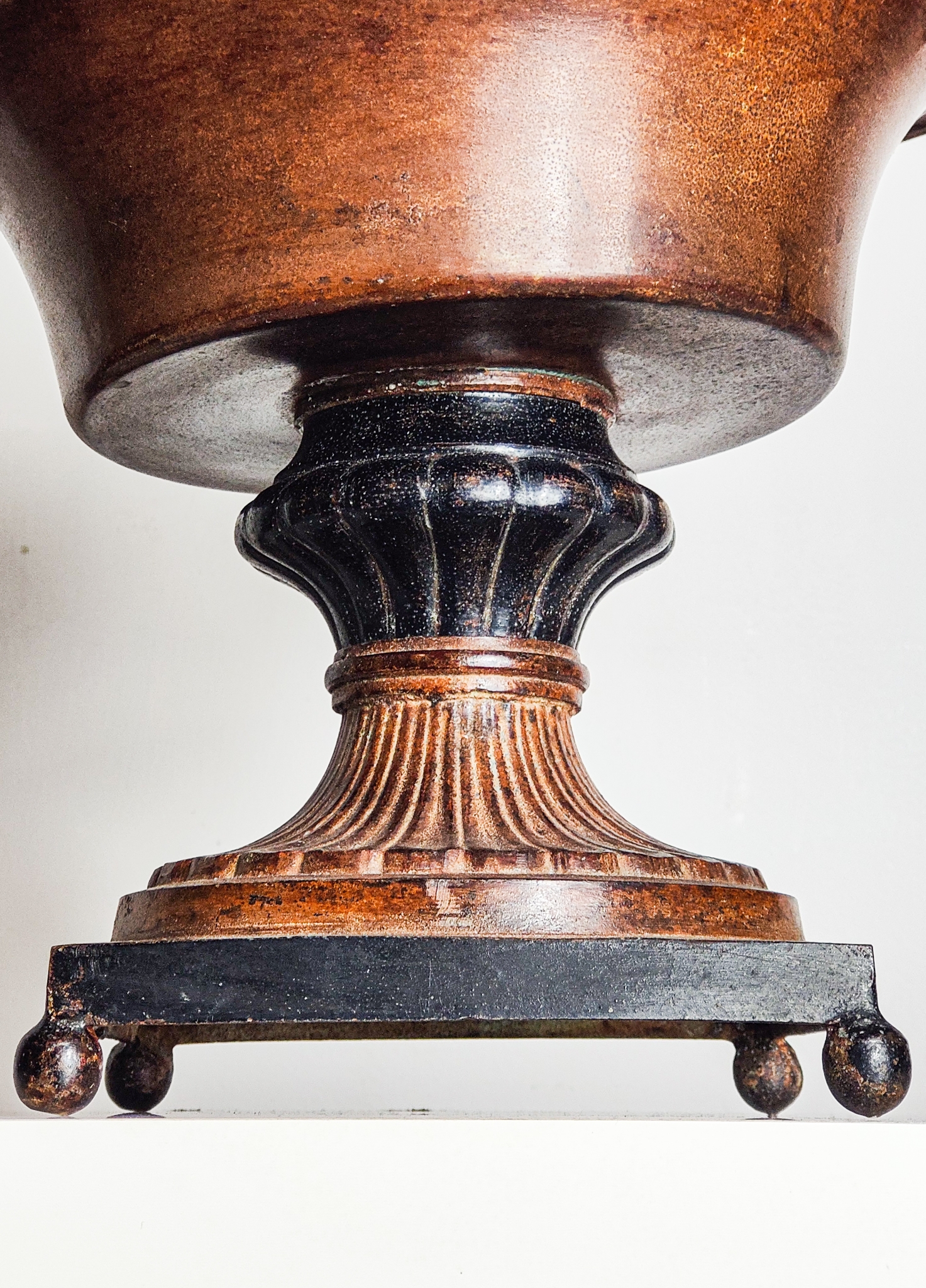 Neoclassical Cast Metal Tazza Urn