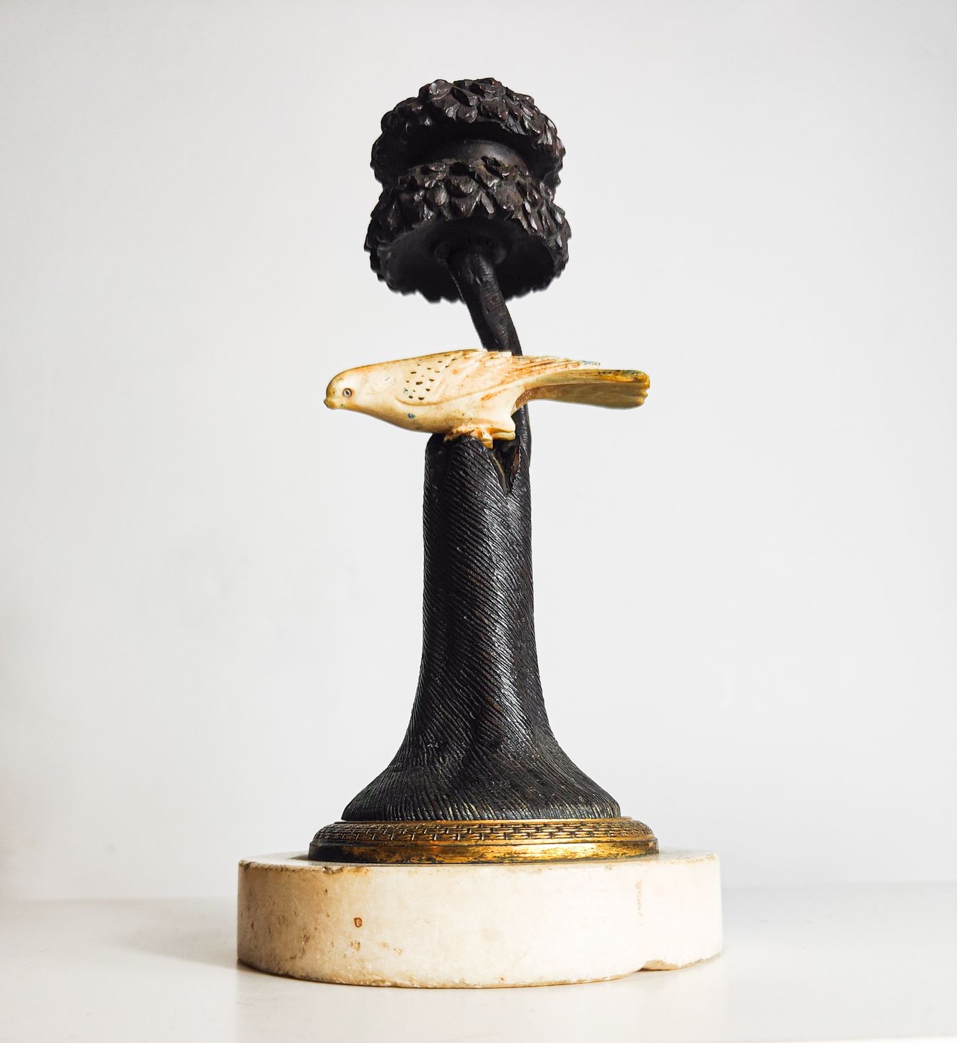 English 18th Century Bronze Candlestick