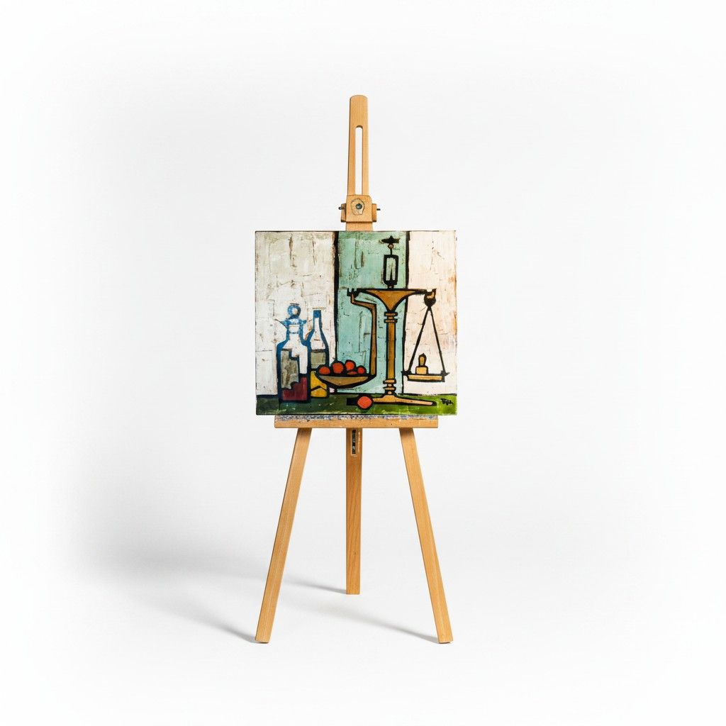 ​"Still Life with Balance Scales" Original Painting by Colin Ruffell