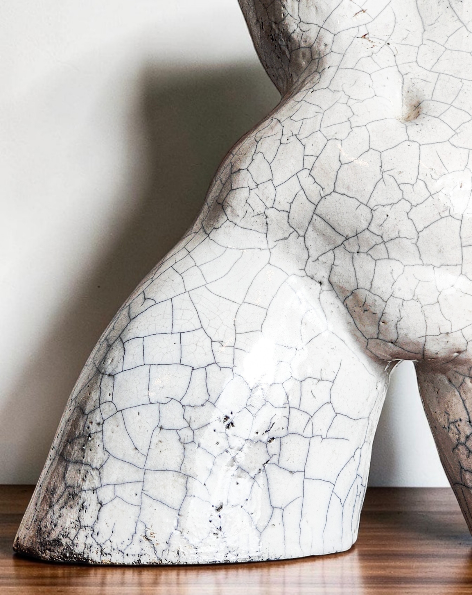 Laurence Faes 'De Eifeltoren' Raku Ceramic Sculpture