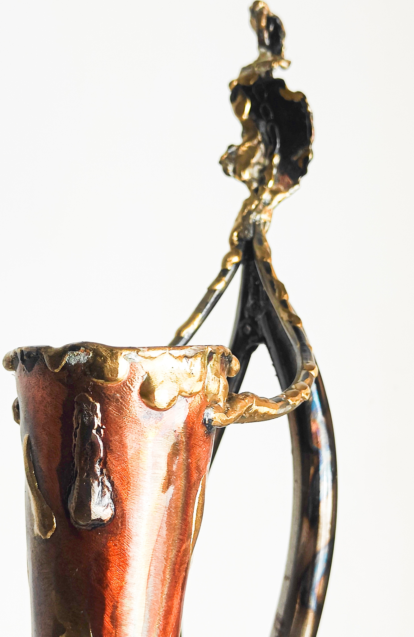 Paul Hoskin – Cornish Studio Brutalist Welded Steel & Copper Sculpture