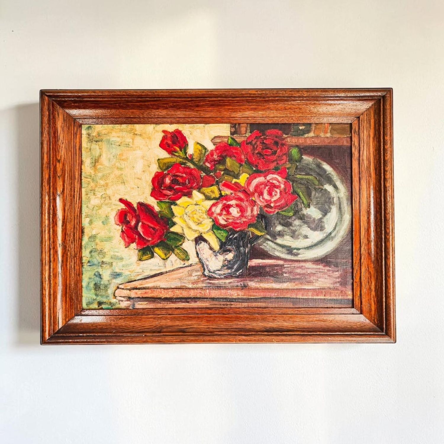 Flemish Floral Still Life – Oil on Canvas (Framed, Unsigned) Flemish Floral Still Life – Oil on Canvas (Framed, Unsigned)