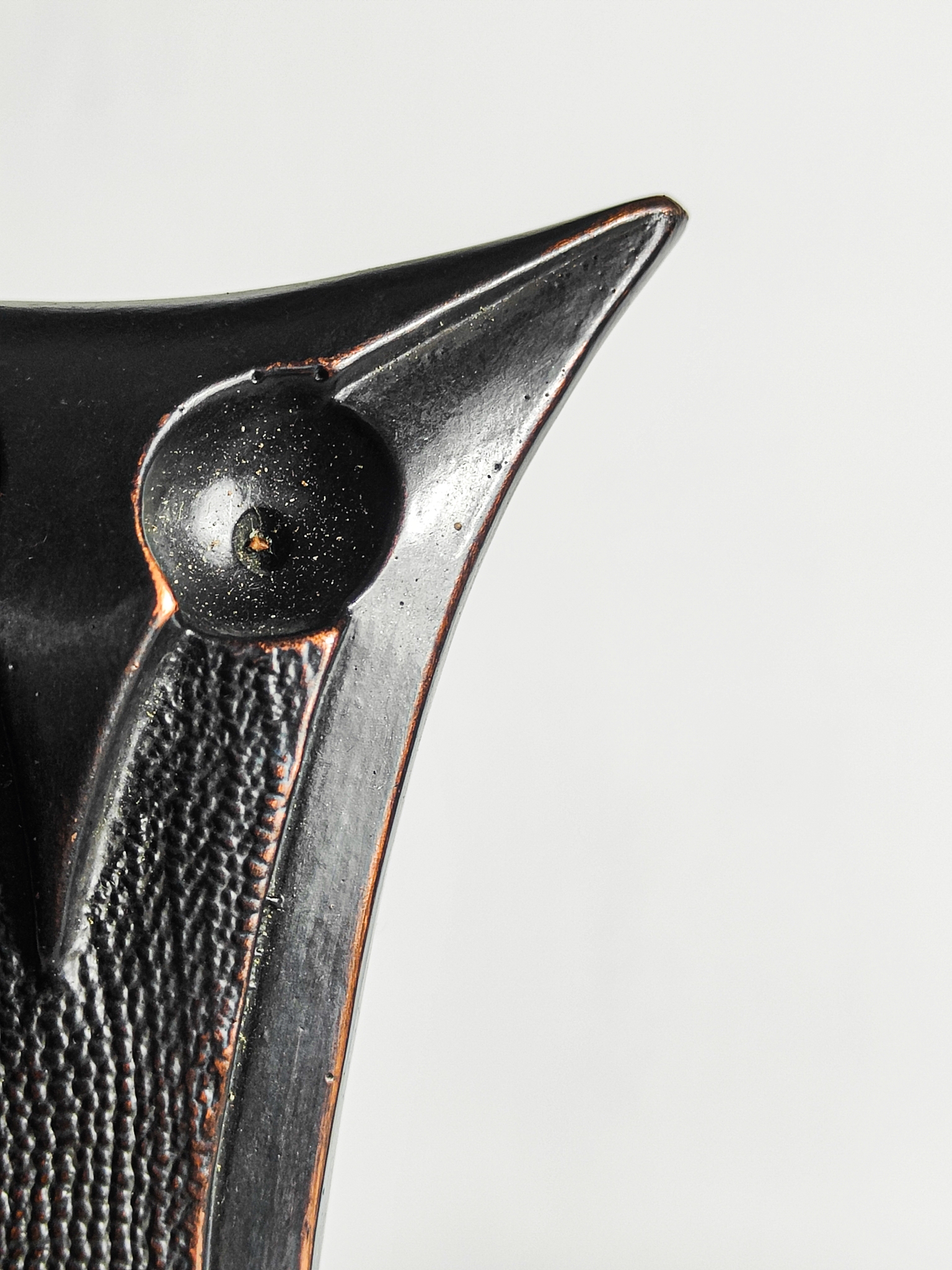 Mid-Century Modernist Spanish Bronze Owl Sculpture by Cristina Puell
