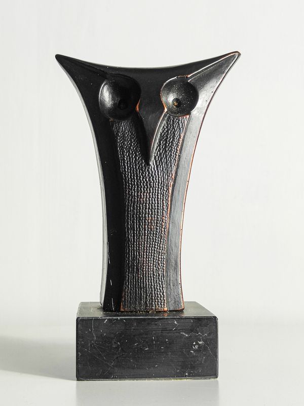 Mid-Century Modernist Spanish Bronze Owl Sculpture by Cristina Puell Mid-Century Modernist Spanish Bronze Owl Sculpture by Cristina Puell