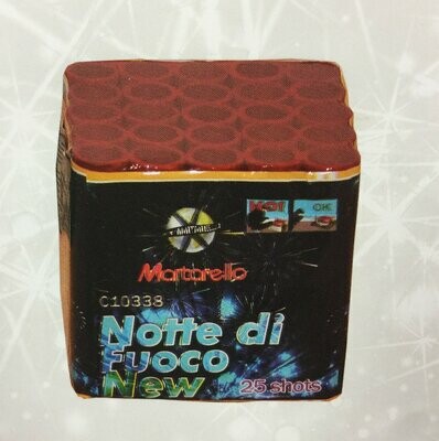 BATERÍA NOTTE DI FUOCO NEW 25 DISPAROS
