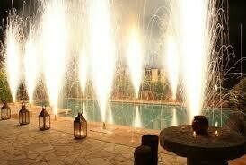 FUEGO FRÍO. Surtidor plateado 60 segundos, 5 metros.