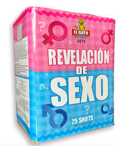 BATERÍA DE HUMO ROSA O AZUL - 25 DISPAROS