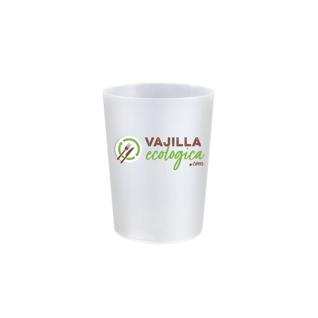 VASO REUTILIZABLE PERSONALIZADO DE 330 CC