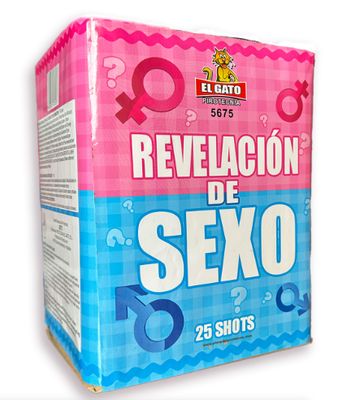 BATERÍA DE HUMO ROSA O AZUL - 25 DISPAROS