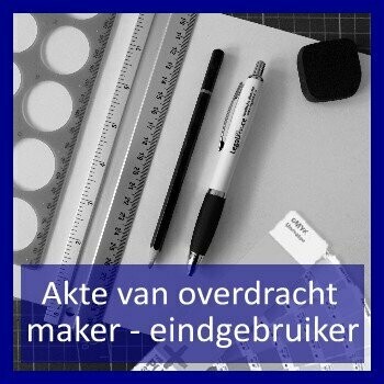 Akte van overdracht auteursrecht (maker - eindgebruiker)