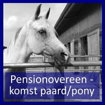 Pensionovereenkomst paard / pony