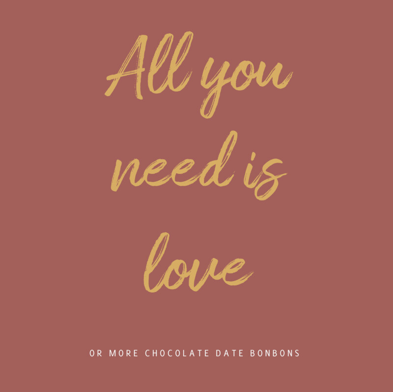 Postcard 'All you need is love'
