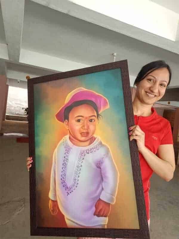 Most Demanded artwork Handmade Digital Oil Painting  ( 20 x 30 Inch ) No Ai work