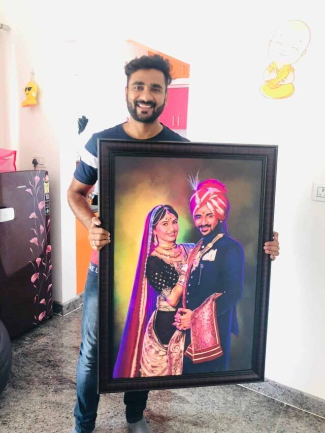 Most Demanded artwork Handmade Digital Oil Painting  ( 20 x 30 Inch ) No Ai work