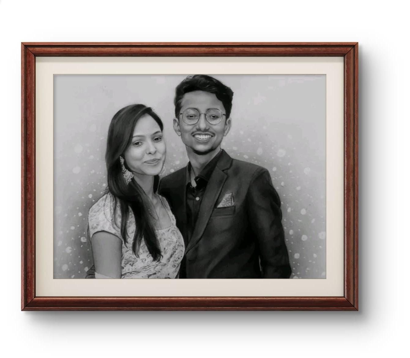 Real Handmade Sketch 12 x 18 Inch (No Ai )