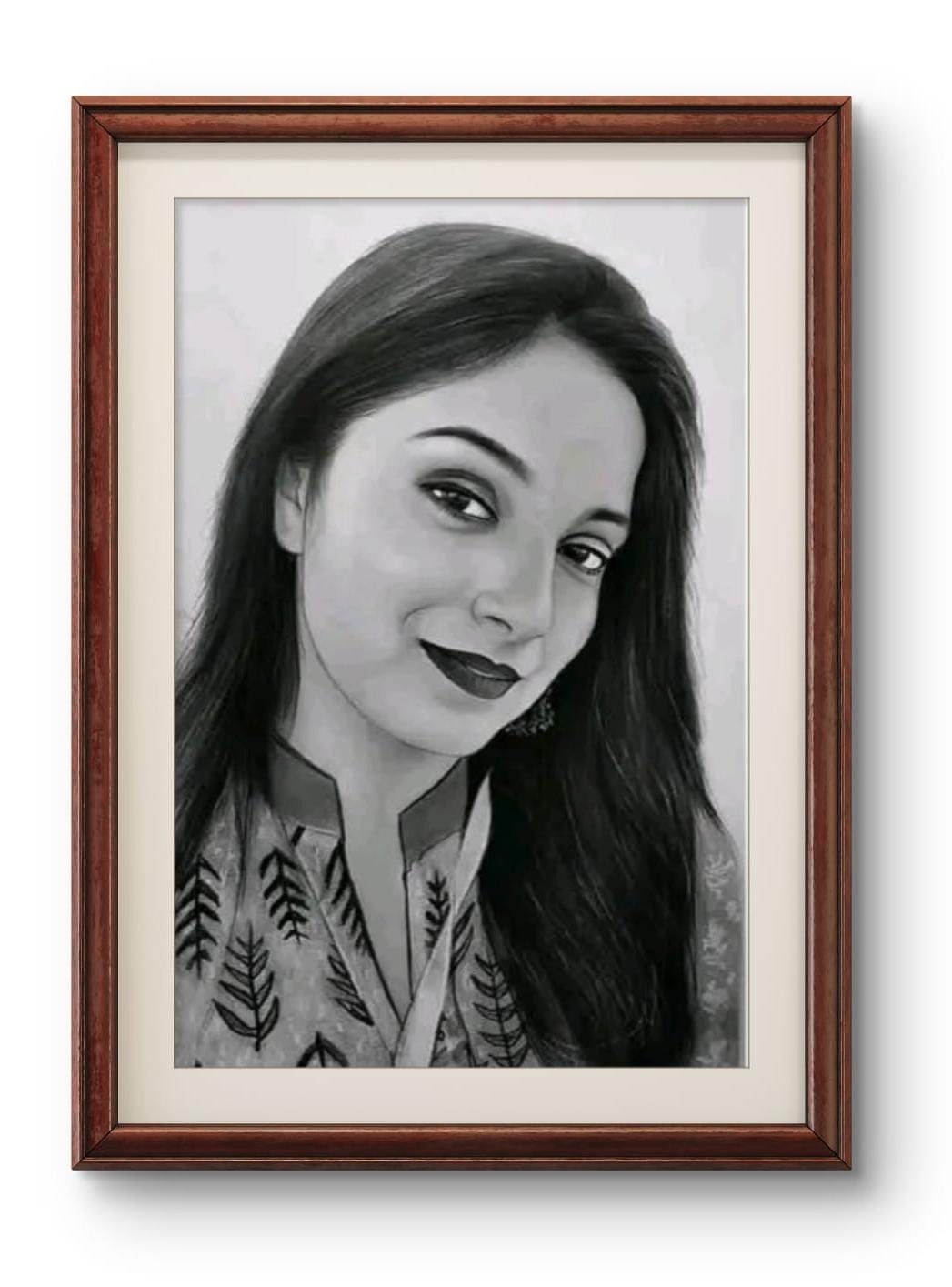 Real Handmade Sketch 12 x 18 Inch (No Ai )