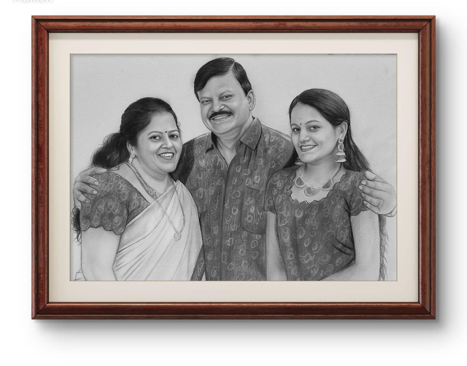 Real Handmade Sketch 12 x 18 Inch (No Ai )