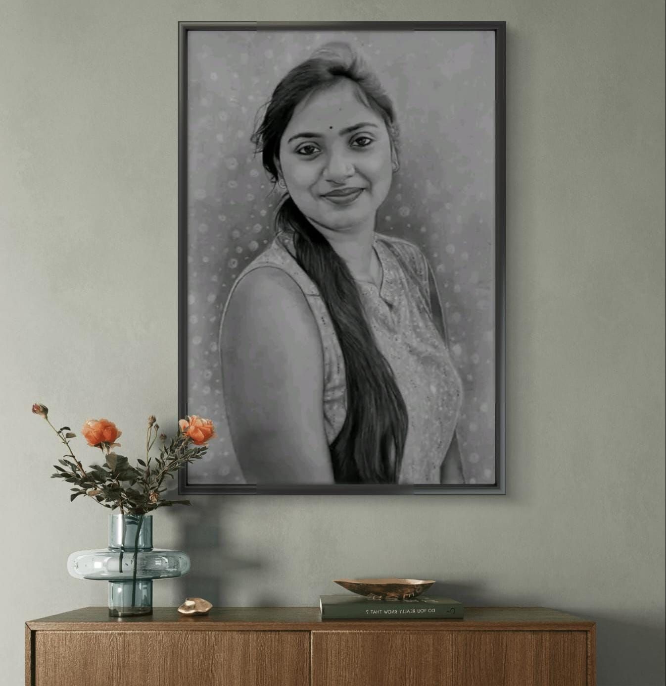 Real Handmade Sketch 12 x 18 Inch (No Ai )