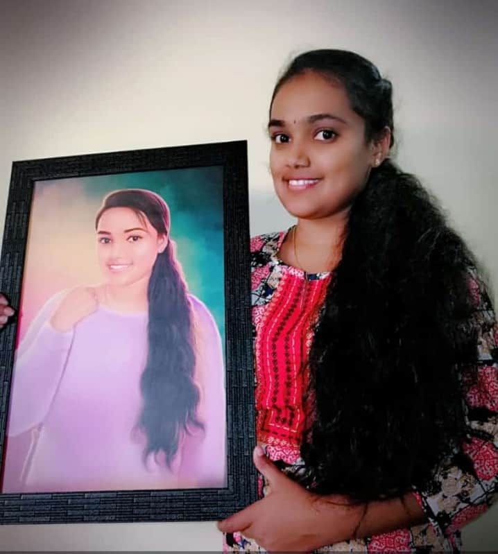 Customizable Personalized Handmade Painting – Frame Size 12 x 18 Inch