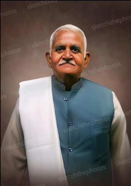 Father Handmade Digital Oil Painting (12 x 18 Inch) – 100% No AI Work