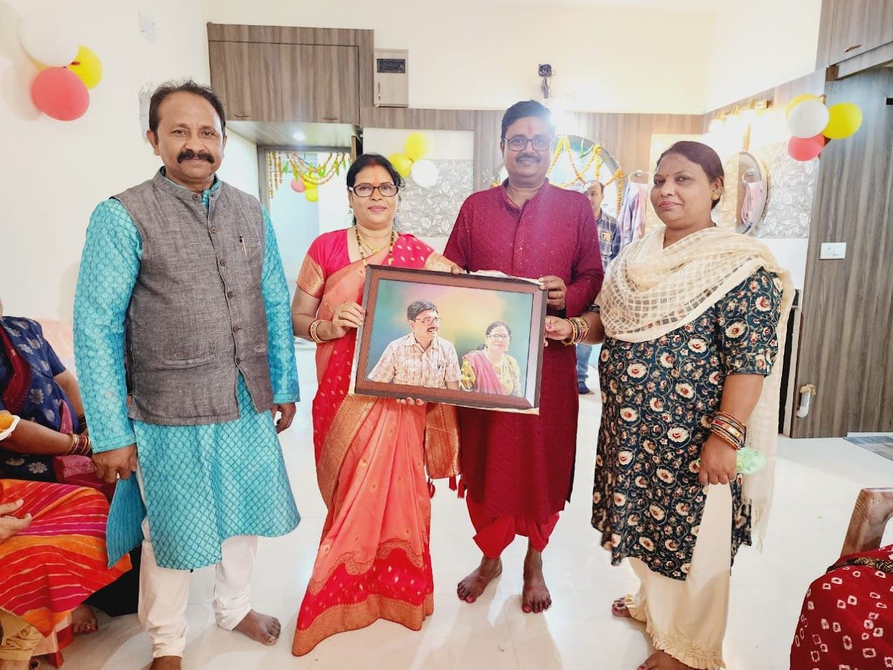 💞 Couple Handmade Digital Oil Painting (12 x 18 Inch) – 100% No AI Work