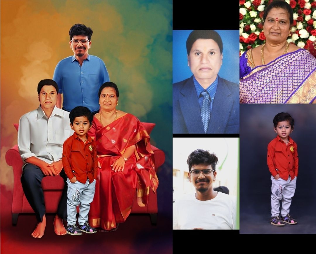 🖼️ Individual Images Clubbed into Handmade Digital Oil Painting (12 x 18 Inch) – 100% No AI Work