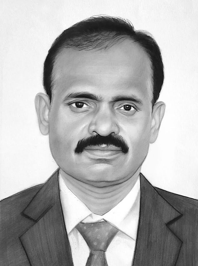 Real Pencil Sketch for Him Size – 8 x 12 Inch (Without Frame, 100% Handmade)