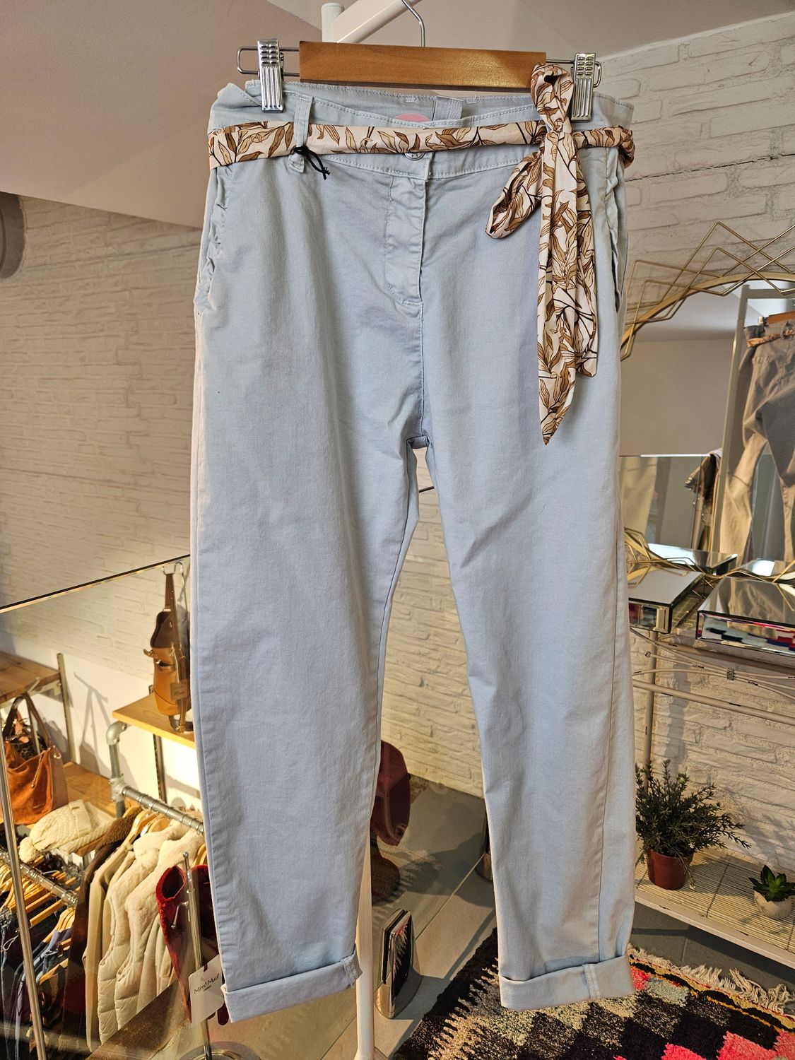 Pantalon Pañuelo Gris