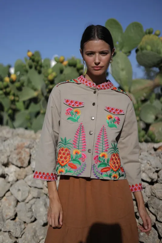 Chaqueta Bordada