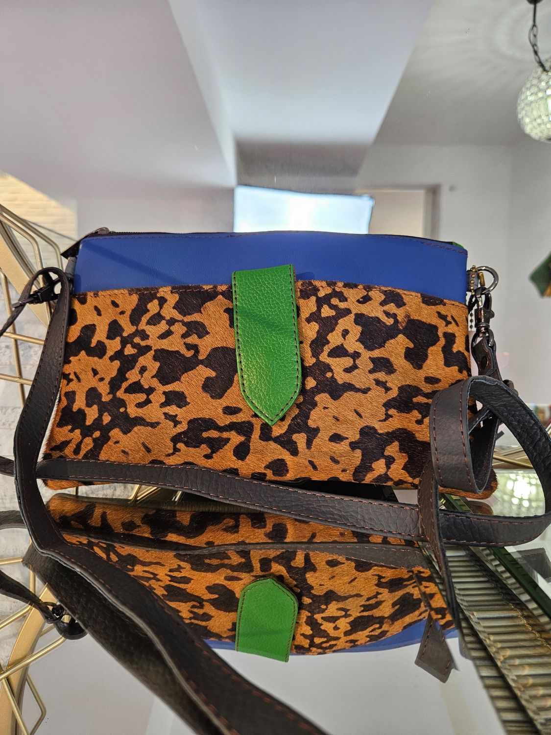 Bolso piel print