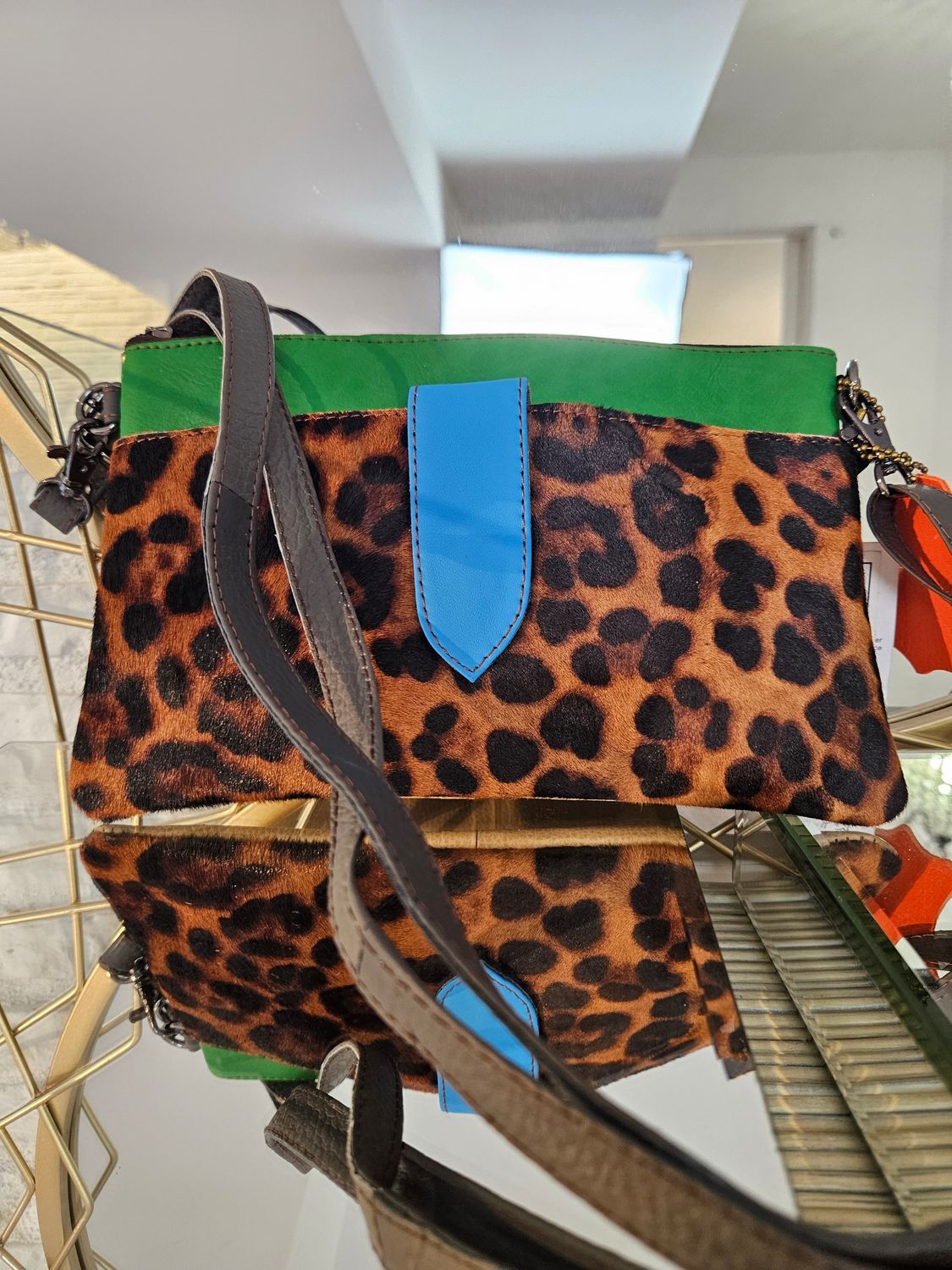Bolso piel print