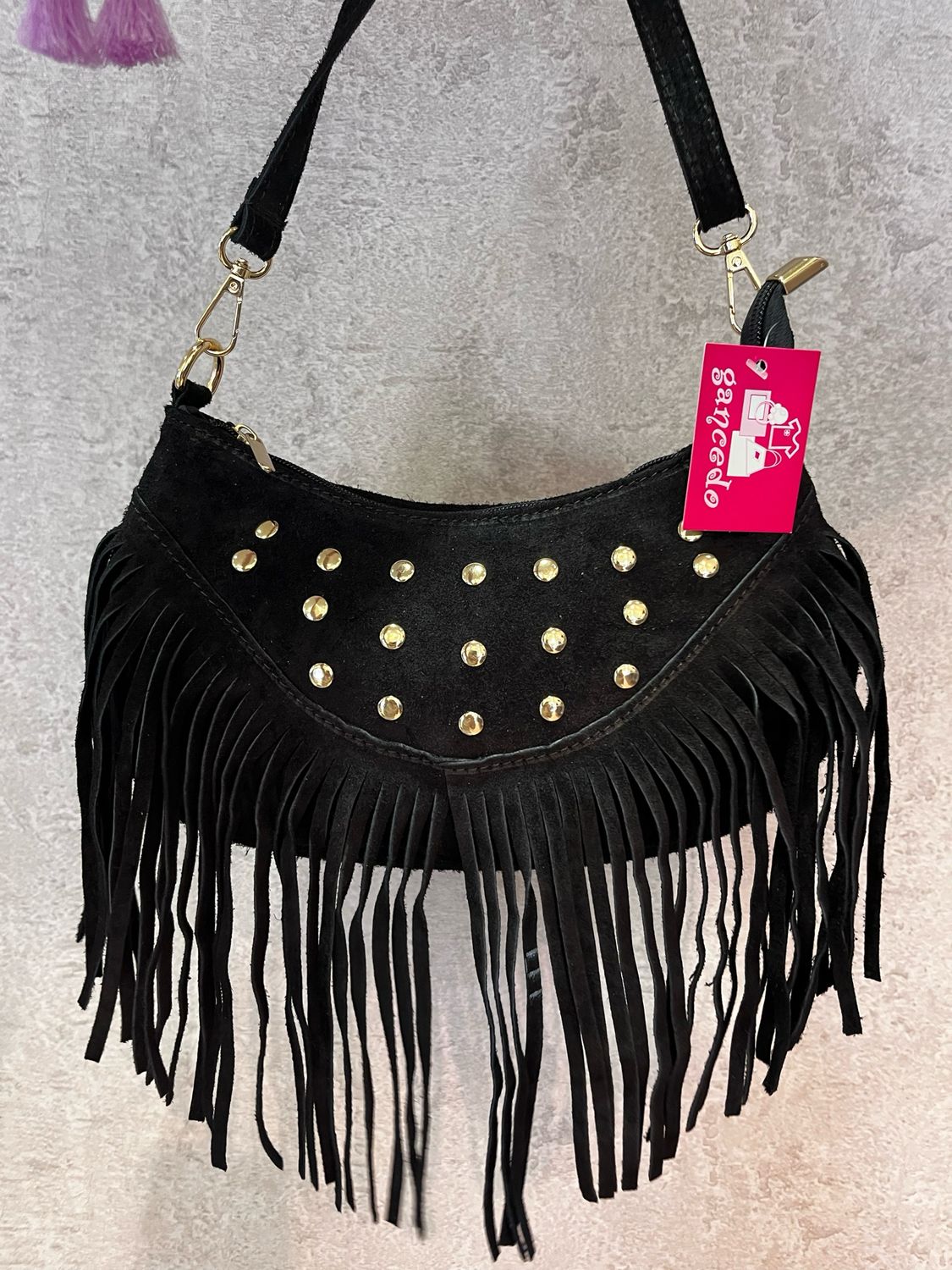 Bolso piel negro