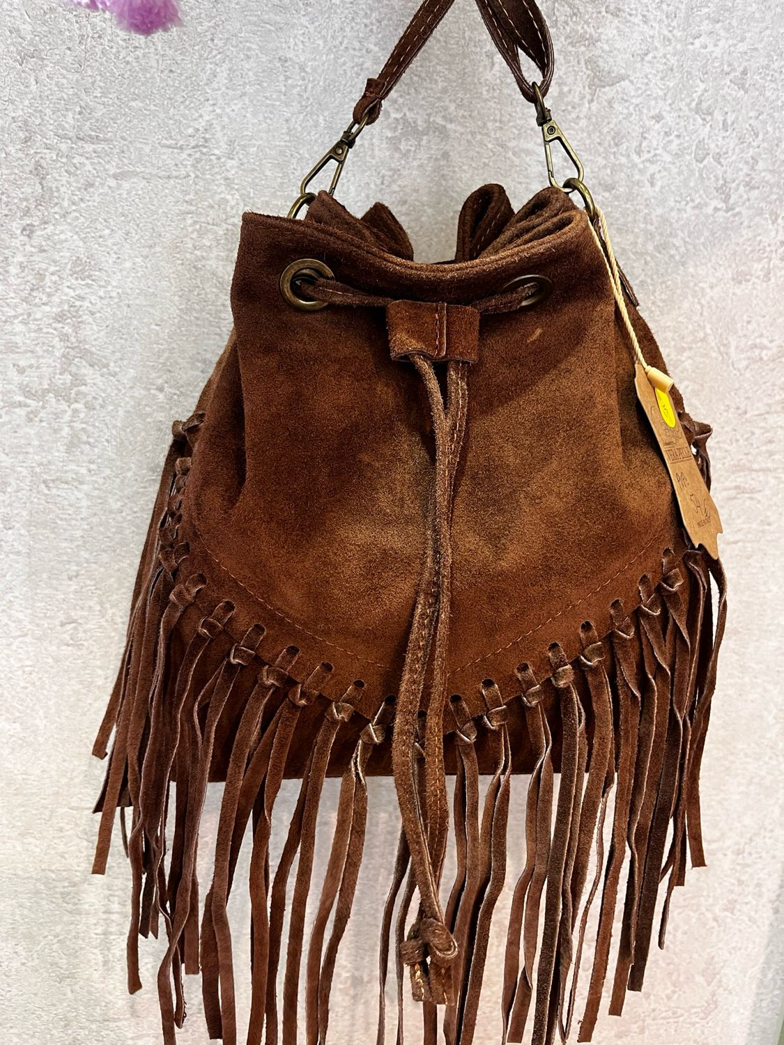 Bolso piel marron