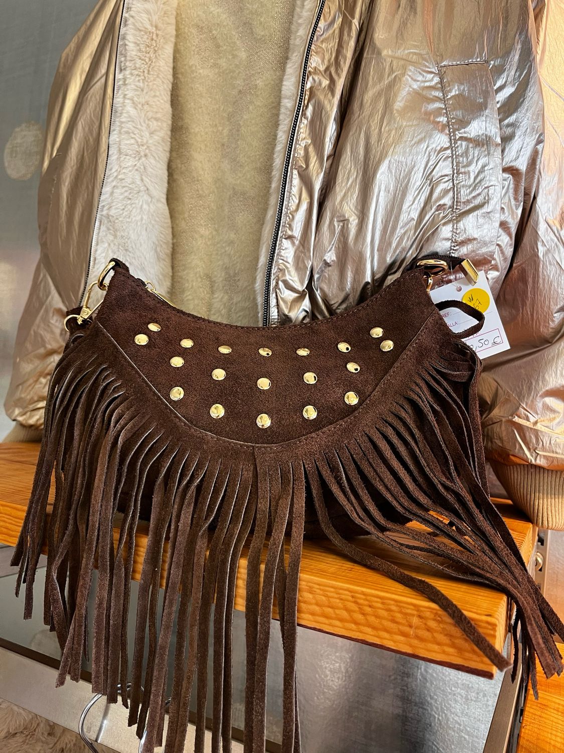 Bolso piel marrón 